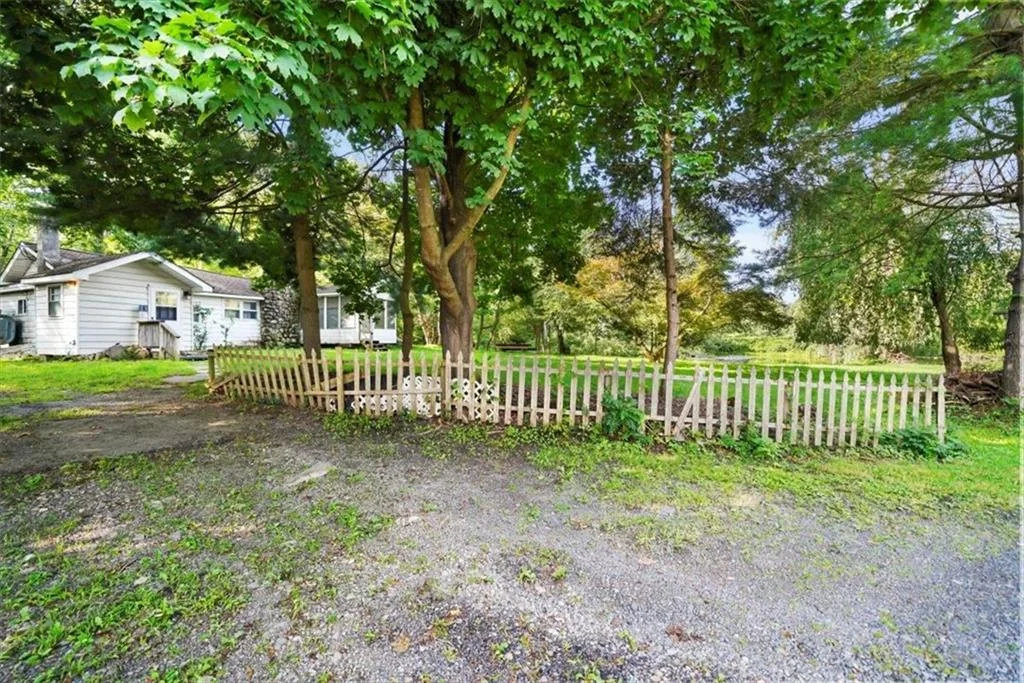Existing site entry and fence