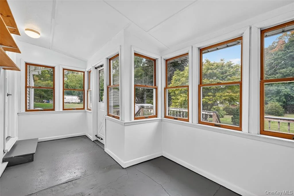 Completed enclosed sunroom