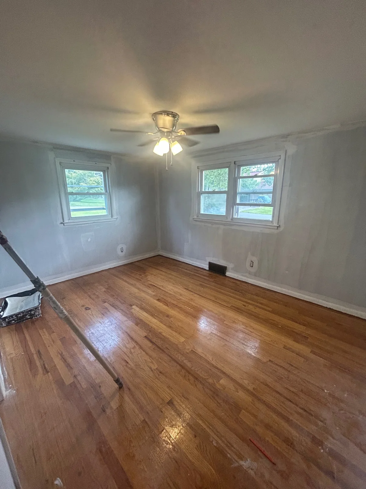 Bedroom during renovation