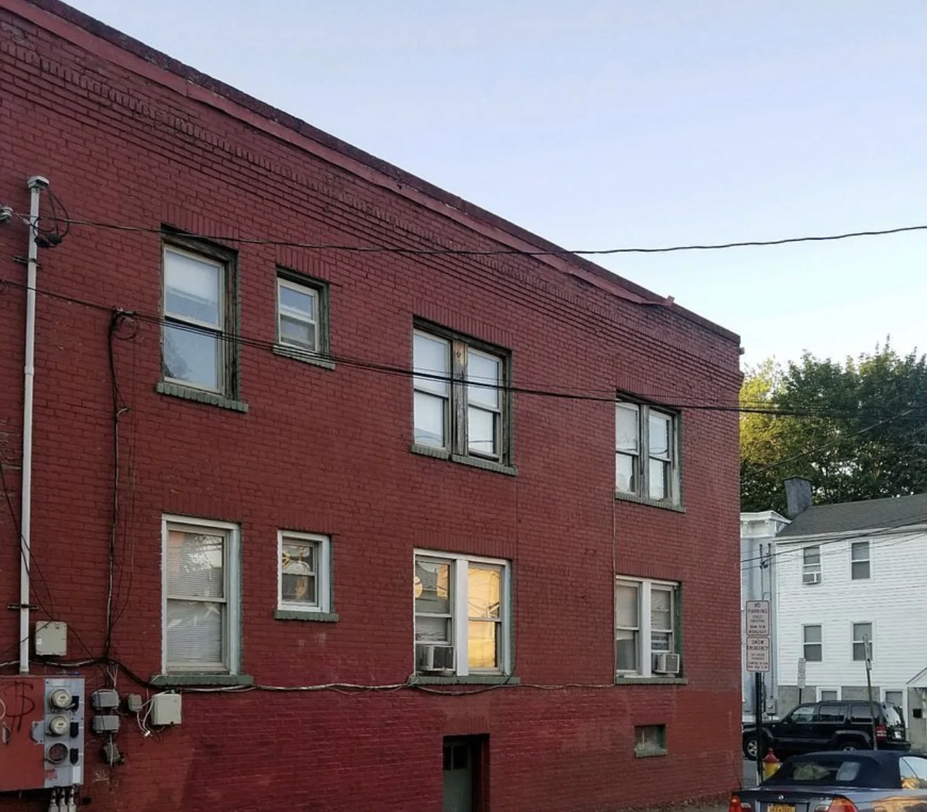 Brick side elevation at 23A City Terrace