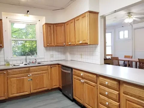 Kitchen before the completed conversion