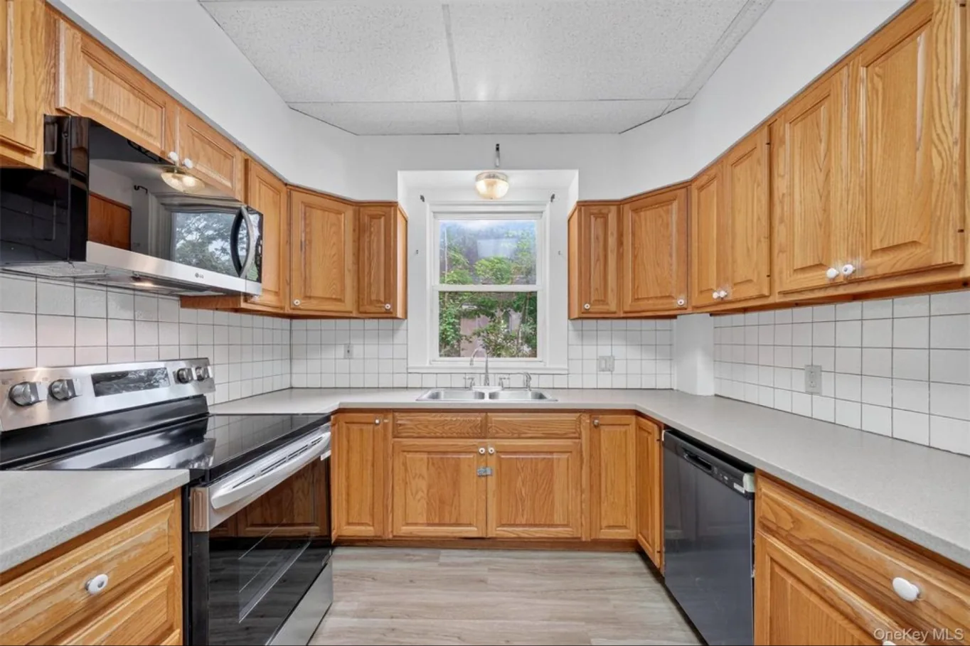 Completed first-floor kitchen
