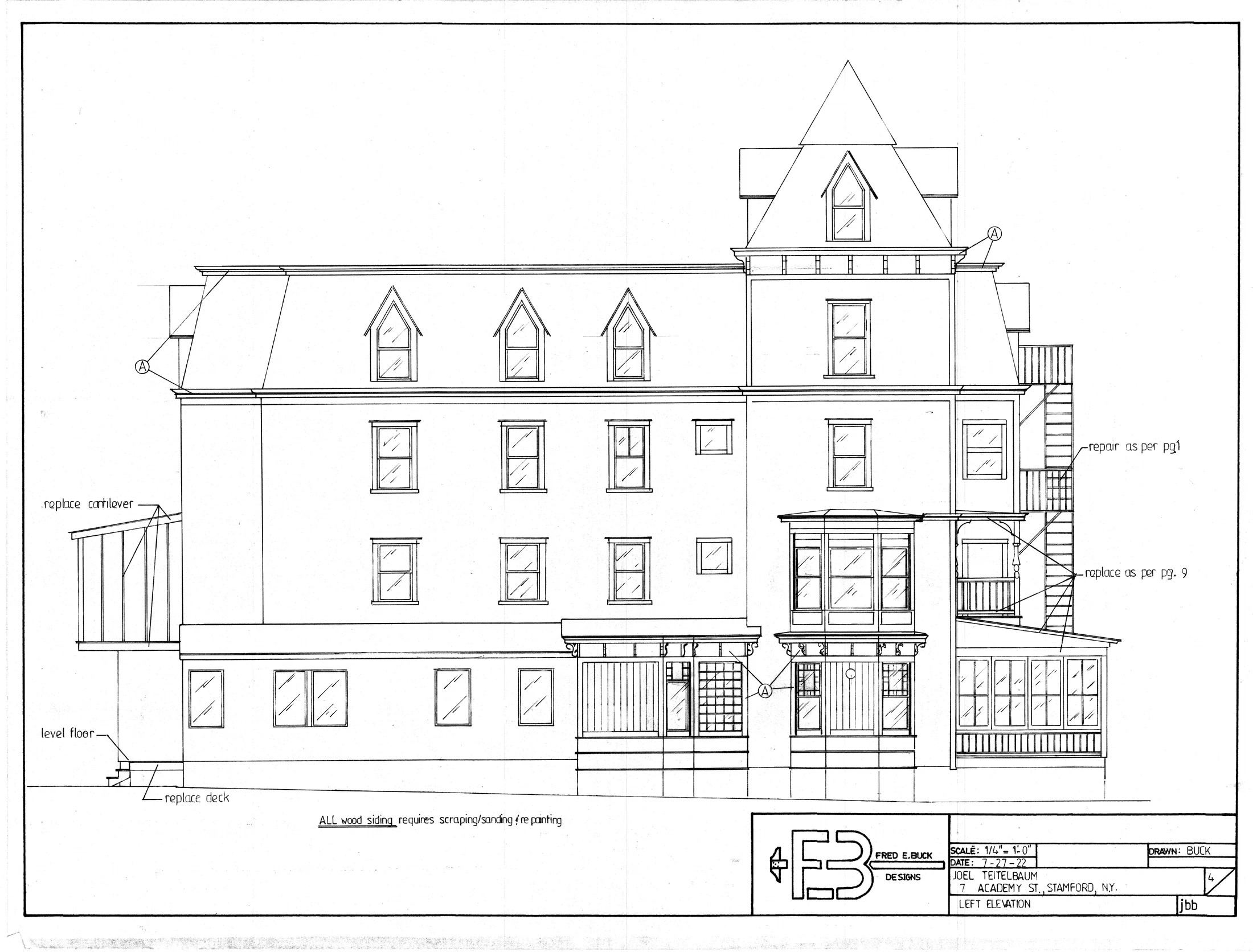 Sheet 4 left elevation