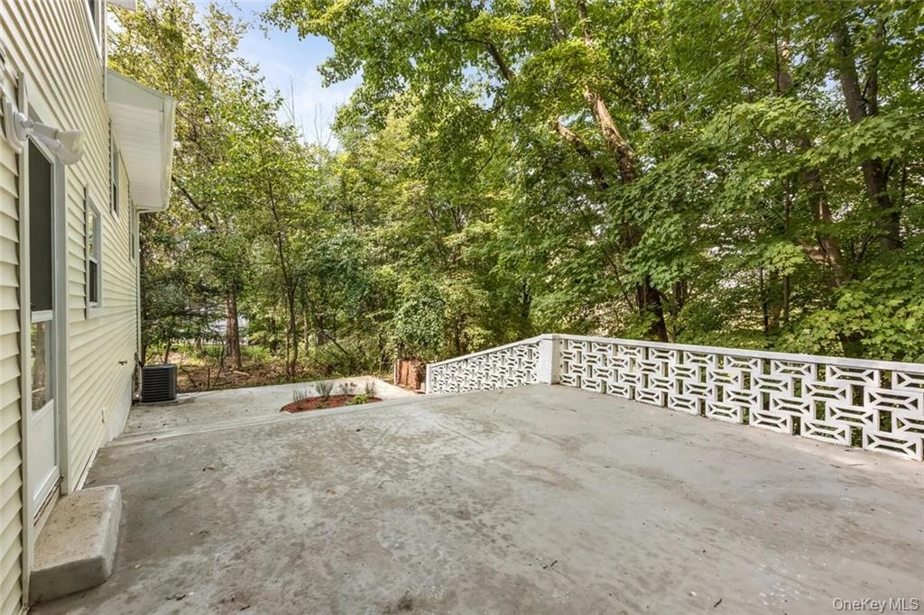 Completed rear patio
