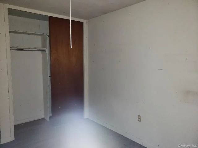 Bedroom with closet before